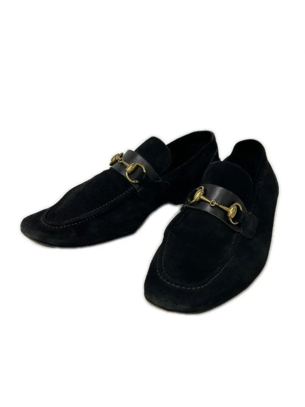 Gucci Suede Horsebit Loafers